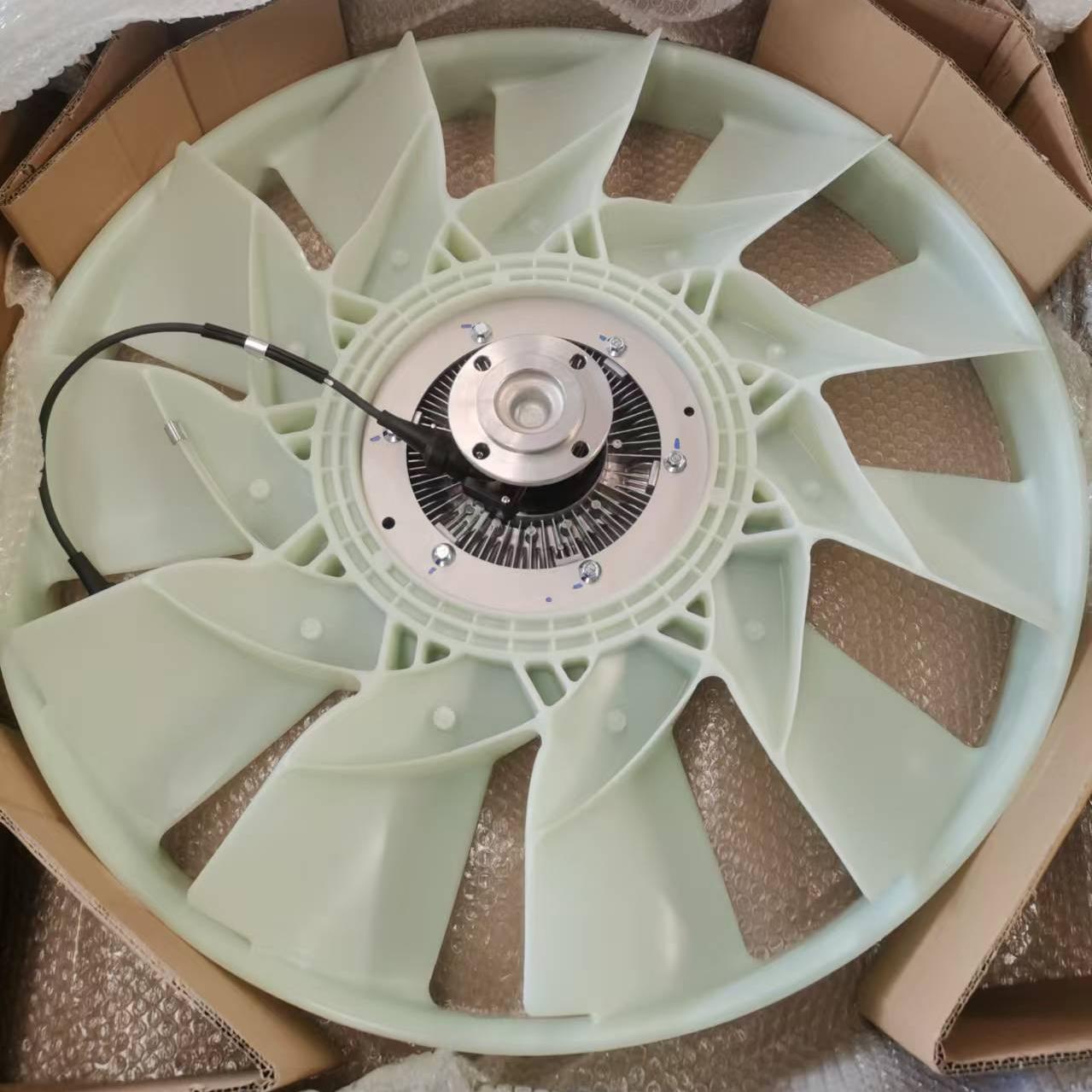 SINOTRUK SITRAK C7H HOWO A7 T7H MC11 MC13 Truck Engine Spare Parts Electric Control Silicone Oil Clutch Fan 202V06600-7060