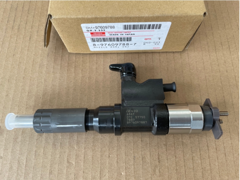 Isuzu Original Genuine Parts Common Rail Fuel Injector 8-97609788-7 095000-6366 for Isuzu 4HK1 Engine