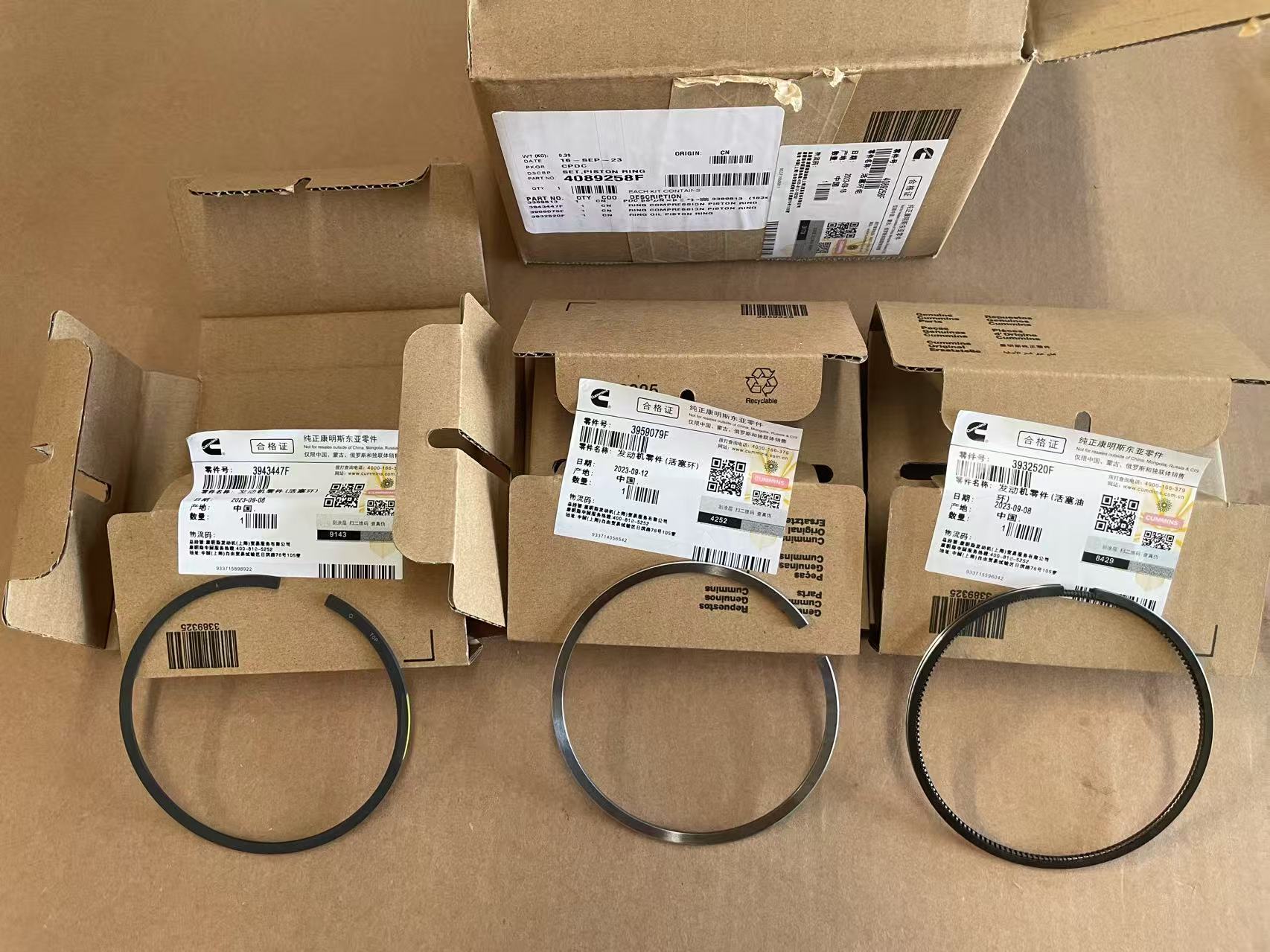 Cummins Original Truck ISBE ISF3.8 Diesel Engine Piston Ring Set 4089258